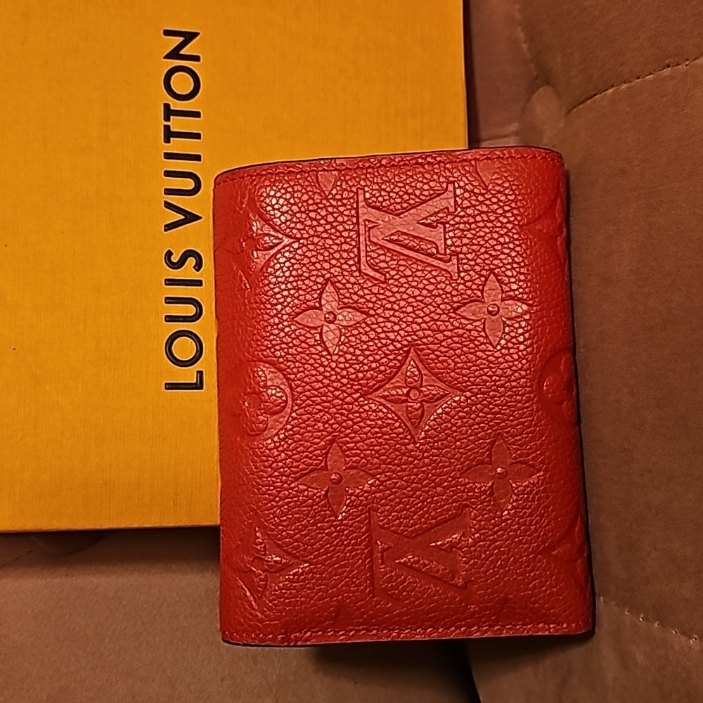 Authentic Louis Vuitton Victorine Empreinte Trifold Leather Wallet - Picture 2 of 16
